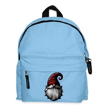 Elfe de Noël nordique. Gnome. Elfe de Noël. - Sac à dos Enfant - bleu clair - Devant