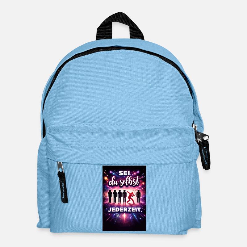 Be yourself at all times - Kids' Backpack - light blue