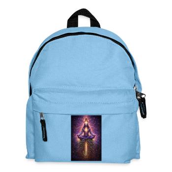 Kosmische Meditation Lichtfluss - Kinder Rucksack - Hellblau - Vorne