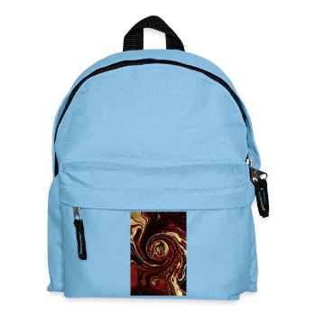Abstrakt Deutschland Fluid Art Teil 1. - Kinder Rucksack - Hellblau - Vorne