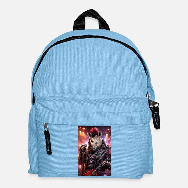 RockyZoo17 - Kinder Rucksack - Hellblau