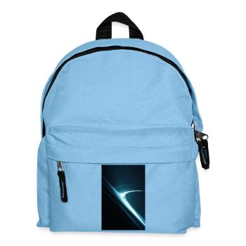Lone Figure on Neon Orbital Rim - Kids' Backpack - light blue - Front