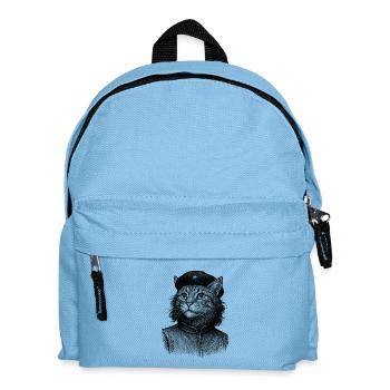 Chat avec béret - Sac à dos Enfant - bleu clair - Devant