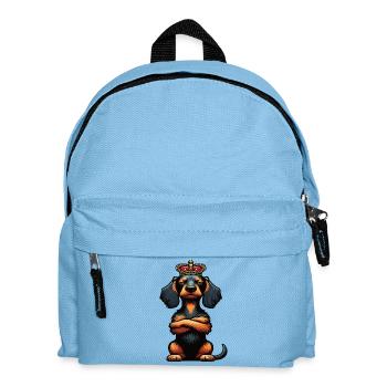 teckel teckel à poils durs propriétaire de teckel teckel - Sac à dos Enfant - bleu clair - Devant