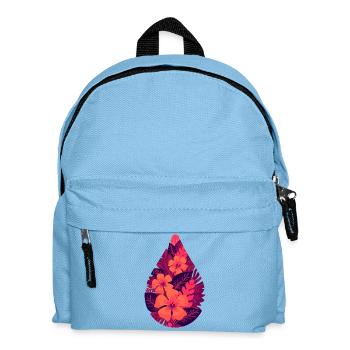 Flora Fire Leaves - Kids' Backpack - light blue - Front
