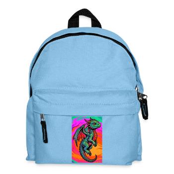 dragon - Kids' Backpack - light blue - Front