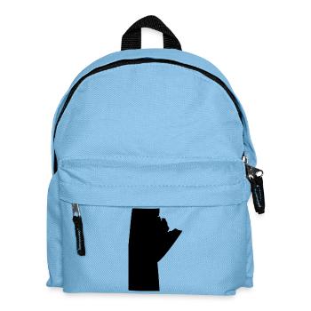 Carte du Manitoba - Sac à dos Enfant - bleu clair - Devant