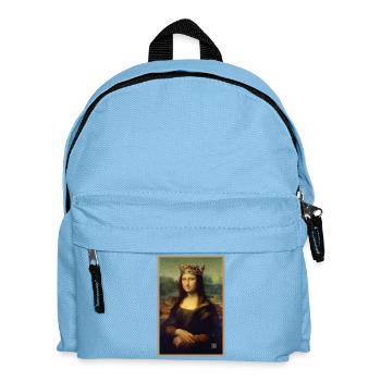 Couronnée Joconde, reine des musées - Sac à dos Enfant - bleu clair - Devant