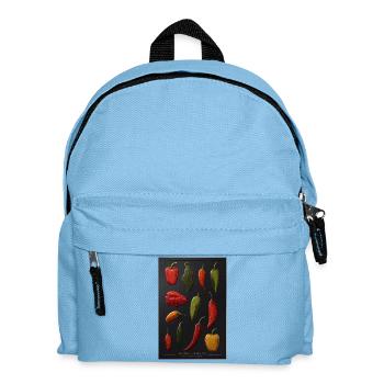 Chili Collective Pfeffer-Sketche - Kinder Rucksack - Hellblau - Vorne
