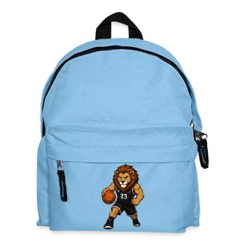 Lion en maillot de basket avec le numéro 23 - Sac à dos Enfant - bleu clair - Devant