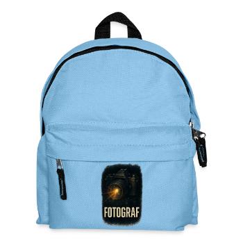 Fotograf Vintage Kamera  - Kinder Rucksack - Hellblau - Vorne