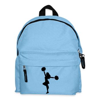 Silhouette de pom-pom girl avec pompons - Sac à dos Enfant - bleu clair - Devant