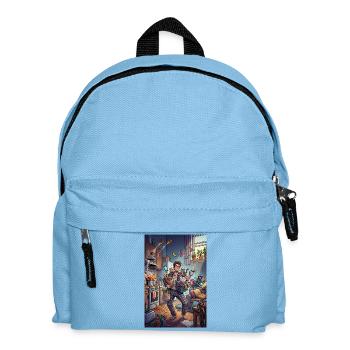 Kitchen Chaos: Frantic Homemaker - Kids' Backpack - light blue - Front