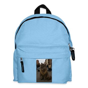 Gangsta Cat - Kinder Rucksack - Hellblau - Vorne