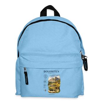 Dolomiten Alpenglück - Kinder Rucksack - Hellblau - Vorne