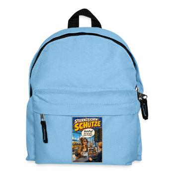 Sternzeichen Schütze - Fernweh kennt keine Grenzen - Kinder Rucksack - Hellblau - Vorne