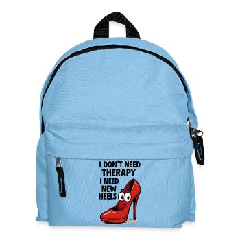 High Heels Therapy Cartoon: Comic Schuhe mit Spruc - Kinder Rucksack - Hellblau - Vorne