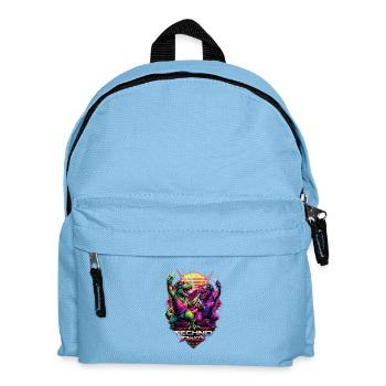 Techno Dinos – Bass aus der Urzeit - Kinder Rucksack - Hellblau - Vorne