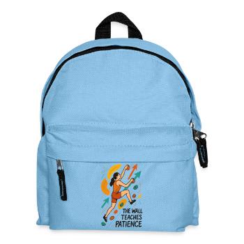 Bouldering Women Motivation - Abstract Art - Kids' Backpack - light blue - Front