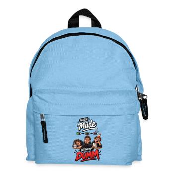Nach Müde Kommt Dumm - Kinder Rucksack - Hellblau - Vorne