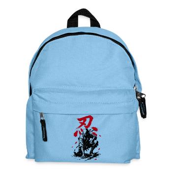 Shinobi Ninja with Japanese Kanji - Kids' Backpack - light blue - Front