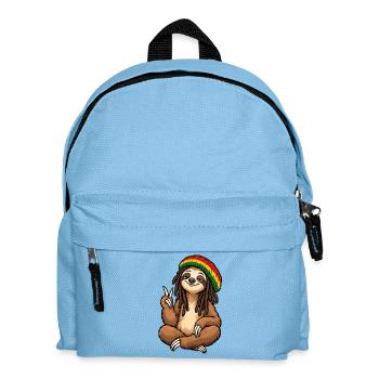 Cool Rastafarian Sloth - Kids' Backpack - light blue - Front