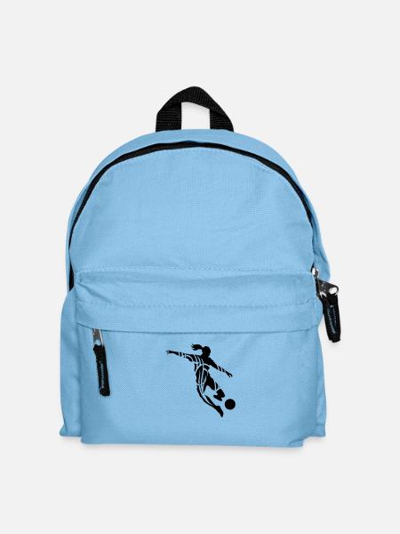 Soccer female de - Kinder Rucksack - Hellblau