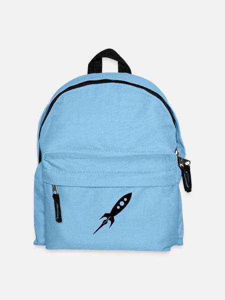 fusée - Sac à dos Enfant - bleu clair