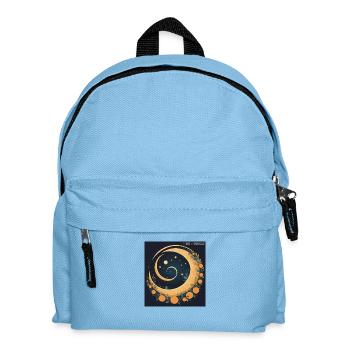 Two Spirals - Moon and Spirals 2 - Kids' Backpack - light blue - Front