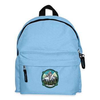 Berge Winter Eisberge Natur - Kinder Rucksack - Hellblau - Vorne
