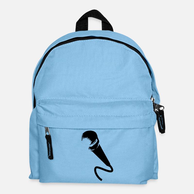 microphone - Kids' Backpack - light blue