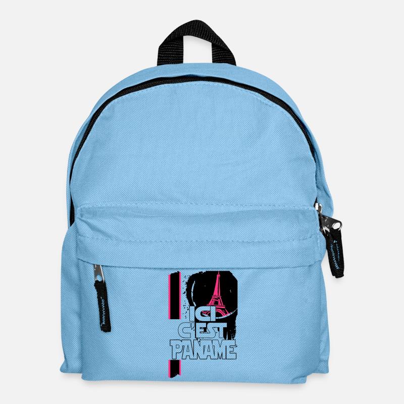 ici c'est paname - Sac à dos Enfant - bleu clair
