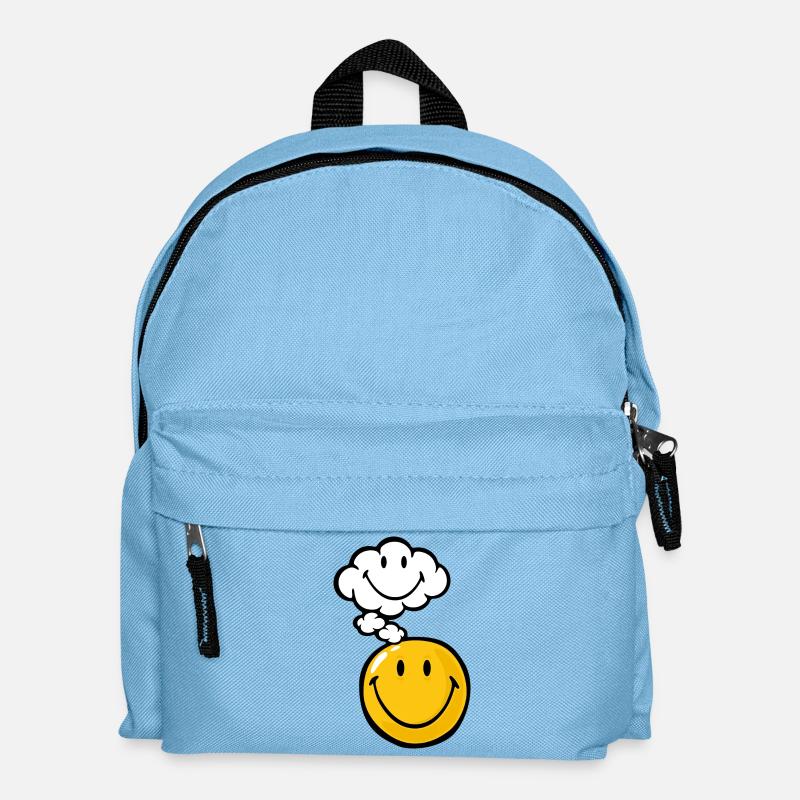 Smiley Thought - Kinder Rucksack - Hellblau
