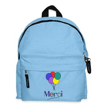 MERCI. MAÎTRESSE. MAÎTRE. MERCI MAÎTRESSE - Sac à dos Enfant - bleu clair - Devant