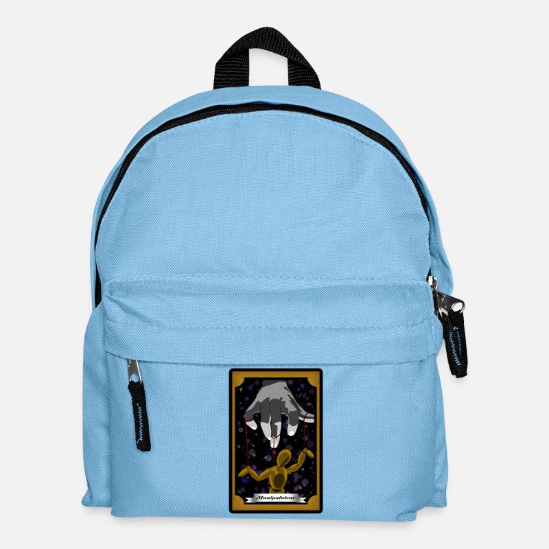 Carte de Tarot "Manipulateur" ! - Sac à dos Enfant - bleu clair