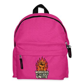 Fäuste und Flammen – Arbeiterwelt Unite - Kinder Rucksack - Fuchsia - Vorne