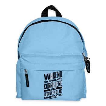 Lehrer Geschenk - Kinder Rucksack - Hellblau - Vorne