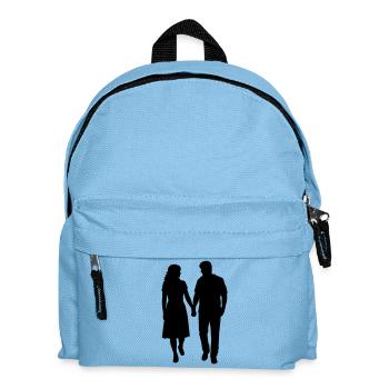 Couple Silhouette Love Romance Valentine's Day Boyfriend - Kids' Backpack - light blue - Front