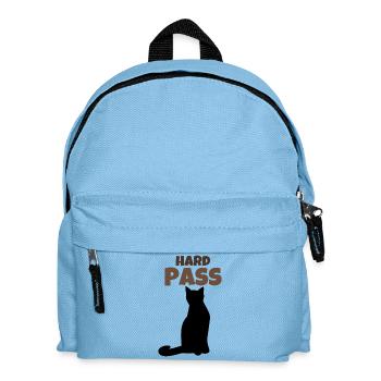 Pass catégorique Introverti drôle Chat noir rétro - Sac à dos Enfant - bleu clair - Devant