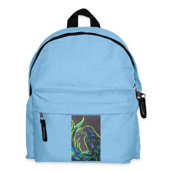 Phénix en plumage néon - Sac à dos Enfant - bleu clair - Devant