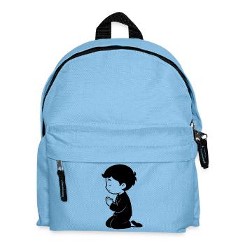 Petit garçon priant - Sac à dos Enfant - bleu clair - Devant