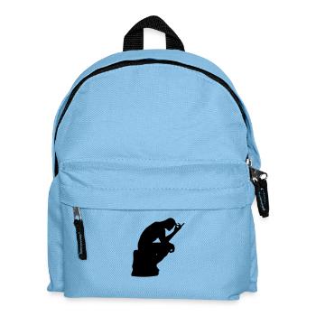 Rodins Denker - Kinder Rucksack - Hellblau - Vorne