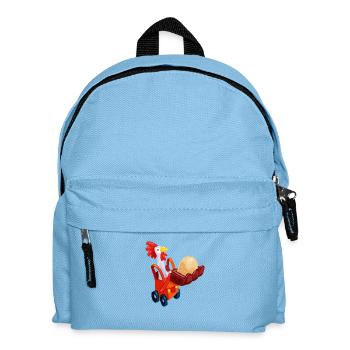 Poulet à la pelle - Sac à dos Enfant - bleu clair - Devant