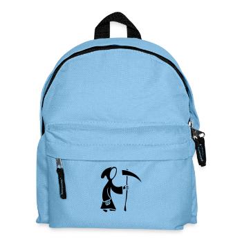 Tod mit Sense Comic Cartoon - Kinder Rucksack - Hellblau - Vorne