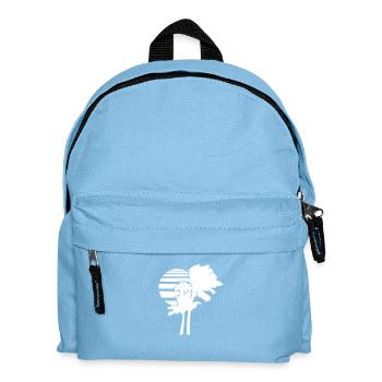 2 Palm Trees Island Tree Stripes Sun Sunset - Kids' Backpack - light blue - Front