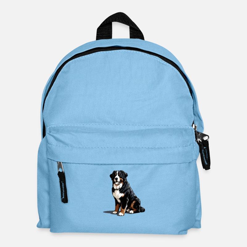Berner Sennenhund - Kinder Rucksack - Hellblau