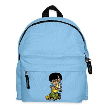 Vintage b-boy - Kids' Backpack - light blue - Front