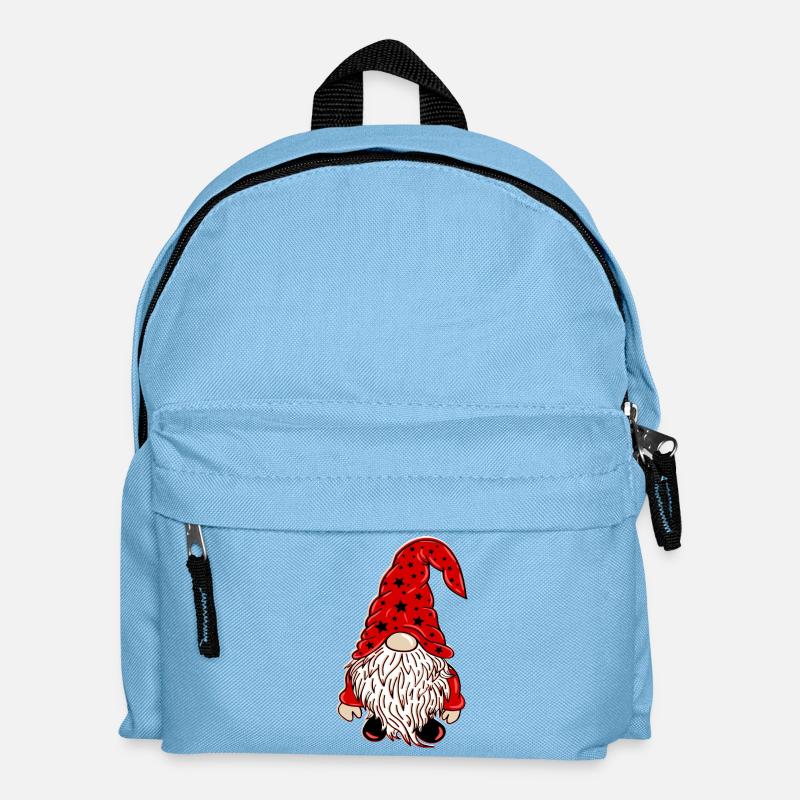 Weihnachts Wichtel Xmas Gnom - Kinder Rucksack - Hellblau