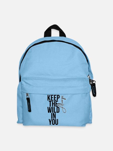 Keep the Wild in You Always – Inspirierender Advent - Kinder Rucksack - Hellblau