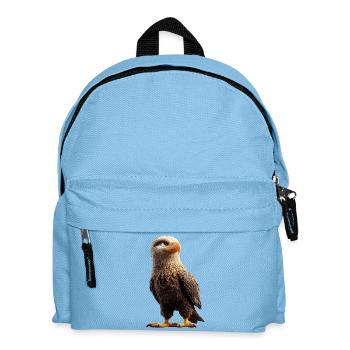 Aigle Pygargue à tête blanche Aigle royal Pygargue à queue blanche - Sac à dos Enfant - bleu clair - Devant